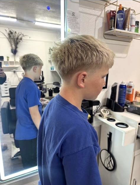 Fresh boys haircut at Salon C